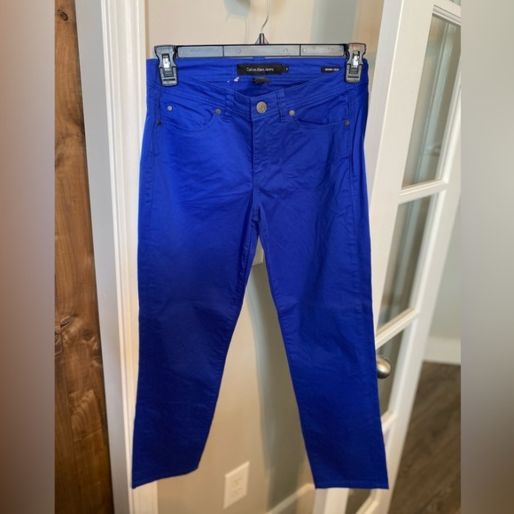 Calvin‎ Klein, Skinny Crop, blue size 6